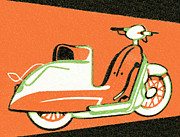 Scooter #4 Drawing by CSA Images