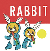 Rabbit #46 Drawing by CSA Images Rabbit #46 Drawing by CSA Images