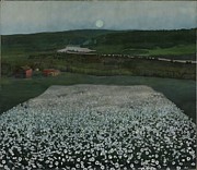 Flower Meadow In The North  by Harald Sohlberg