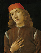 Portrait Of A Youth Painting by Sandro Botticelli