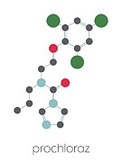 Prochloraz Fungicide Molecule #5 Photograph by Science Photo Library