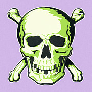 Skull and Crossbones #5 Drawing by CSA Images Skull and Crossbones #5 Drawing by CSA Images