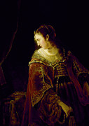 Woman At Her Dressing Table Painting by Ferdinand Bol