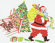 Santa Claus #58 Drawing by CSA Images Santa Claus #58 Drawing by CSA Images