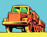 Hauling truck #6 Drawing by CSA Images Hauling truck #6 Drawing by CSA Images