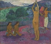 The Invocation Painting by Paul Gauguin The Invocation Painting by Paul Gauguin