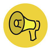 Megaphone #7 Drawing by CSA Images Megaphone #7 Drawing by CSA Images