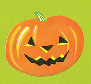 Pumpkin #7 Drawing by CSA Images Pumpkin #7 Drawing by CSA Images