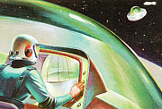 Spaceship #7 Drawing by CSA Images