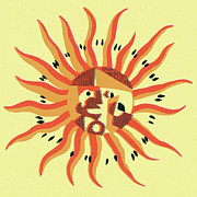 Sunshine #7 Drawing by CSA Images Sunshine #7 Drawing by CSA Images