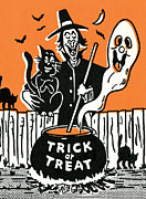 Trick or treat #7 Drawing by CSA Images Trick or treat #7 Drawing by CSA Images