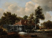 A Watermill. #8 Painting by Meindert Hobbema