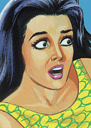 Frightened Woman #8 Drawing by CSA Images