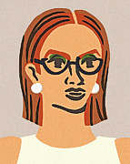 Portrait of a Woman #8 Drawing by CSA Images Portrait of a Woman #8 Drawing by CSA Images
