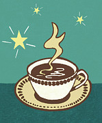 Cup of Coffee #9 Drawing by CSA Images