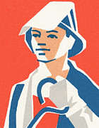 Fireman #9 Drawing by CSA Images