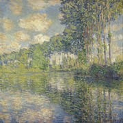 Poplars On The Epte Painting by Claude Monet