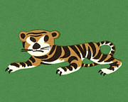 Tiger #9 Drawing by CSA Images Tiger #9 Drawing by CSA Images