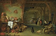 A Barn Interior With A Still Life Of Fish On A Plate Painting by Pieter De Bloot A Barn Interior With A Still Life Of Fish On A Plate Painting by Pieter De Bloot