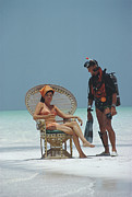 A Friendly Chat Photograph by Slim Aarons