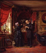 A Lover Of Old China, 1880 Painting by Edward Lamson Henry