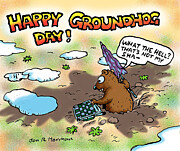 A Shadow Over Groundhog Day Drawing by Jon Herman A Shadow Over Groundhog Day Drawing by Jon Herman