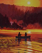 A Swift Sunrise Painting by Phil Chadwick A Swift Sunrise Painting by Phil Chadwick