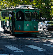 A Trolley in Hendersonville, North Carolina Digital Art by L Bosco