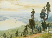 A View Of Istanbul From Eyp Cemetery Painting by Albert Nikolaevich Benois A View Of Istanbul From Eyp Cemetery Painting by Albert Nikolaevich Benois