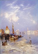 A View Of Venice Painting by Thomas Moran A View Of Venice Painting by Thomas Moran
