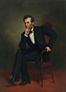Abraham Lincoln 1809 1865 , 1887 Painting by George Peter Alexander Healy