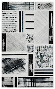 Abstract Collage Painting by Karen Fleschler