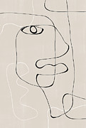 Abstract Face No1. Drawing by The Miuus Studio
