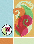 Abstract Flames Drawing by CSA Images Abstract Flames Drawing by CSA Images