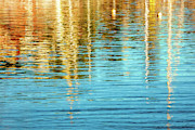 Abstract Reflections in Camden Harbor Maine Photograph by Anita Pollak