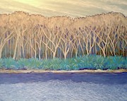 Across the Creek Painting by Jeanette Jarmon Across the Creek Painting by Jeanette Jarmon
