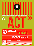ACT Waco Luggage Tag I Digital Art by Naxart Studio