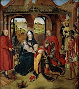 'Adoracion de l... Painting by Master of the Prado Adoration of the Magi -fl c 1475-1500-