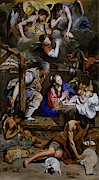 'Adoration of the Shepherds', 1612-1614, Spanish School, Oil on canvas... Painting by Juan Bautista Maino -1569-1649- 'Adoration of the Shepherds', 1612-1614, Spanish School, Oil on canvas... Painting by Juan Bautista Maino -1569-1649-