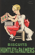 Advertisement For Huntley And Palmers Bicsuits Painting by Rene Vincent Advertisement For Huntley And Palmers Bicsuits Painting by Rene Vincent