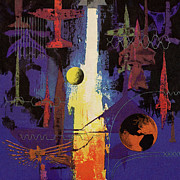 Aerospace Collage Drawing by CSA Images