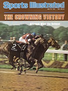 Affirmed And Alydar, 1978 Belmont Stakes Sports Illustrated Cover Photograph by Sports Illustrated