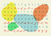 Alphabet Print and Script Drawing by CSA Images Alphabet Print and Script Drawing by CSA Images