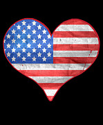 American Flag Heart Digital Art by Flippin Sweet Gear