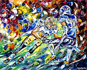 American Football Painting by Mirek Kuzniar