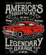 American highway Digital Art by Long Shot American highway Digital Art by Long Shot