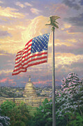 America's Pride Painting by Thomas Kinkade
