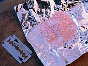 Amphetamine (speed) Powdered Drug With A Razor Photograph by Science Photo Library