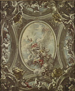 An Allegory Of Dawn, 1736-37 Painting by Giovanni Antonio Pellegrini