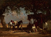 An Arab Encampment Painting by Gustave-achille Guillaumet
